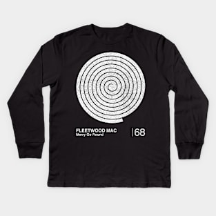 Fleetwood Mac / Minimalist Style Graphic Fan Artwork Design Kids Long Sleeve T-Shirt